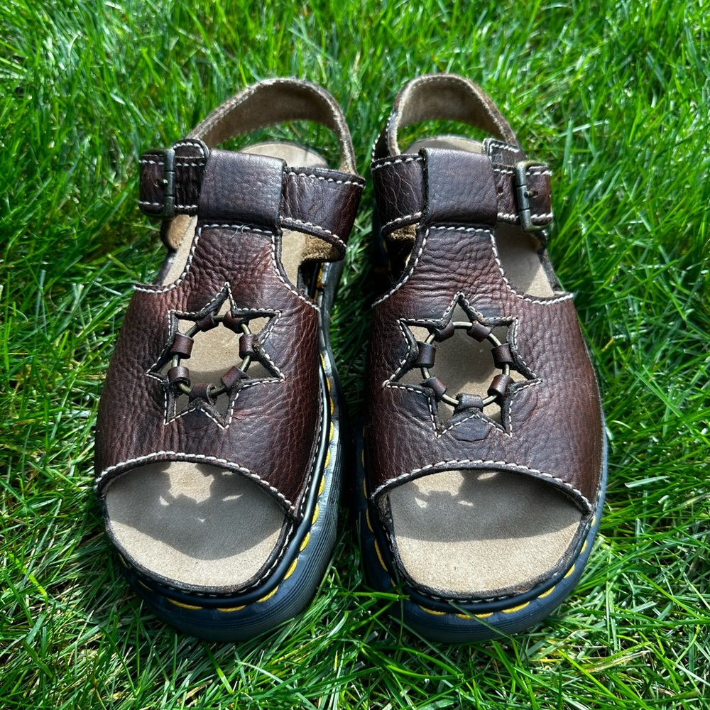 Dr. Marten Brown Sun Y2K Sandals